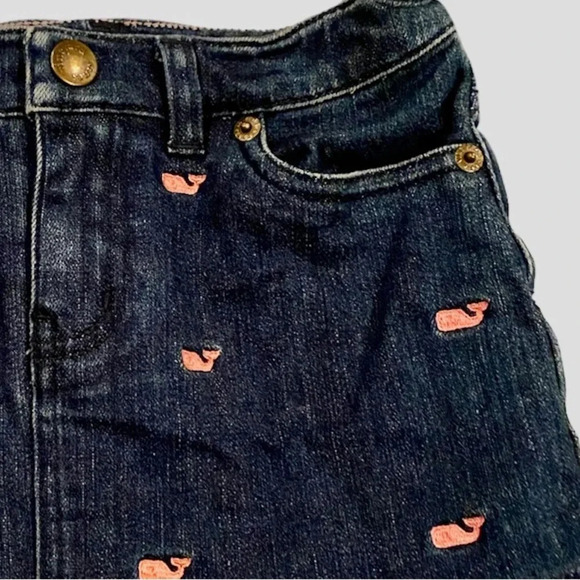 VINEYARD VINES EUC GIRLS JEAN DENIM SKIRT BOTTOMS SUMMER SPRING SCHOOL SIZE 5 - Picture 3 of 6